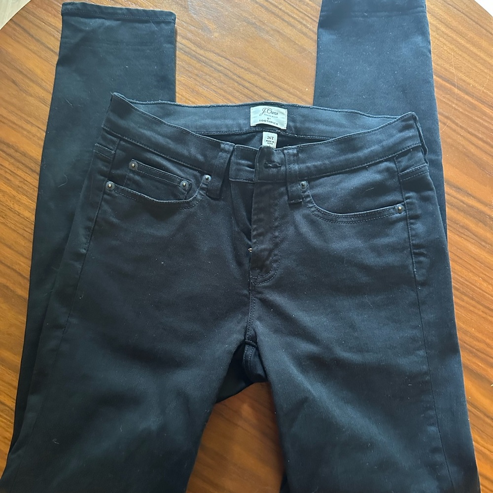 J. Crew Women's Black Skinny Jeans